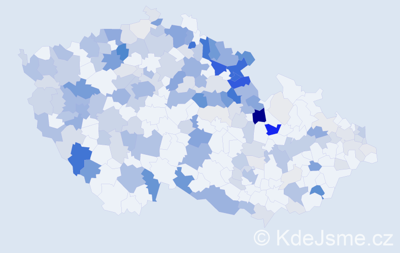 Příjmení: 'Pfeifer', počet výskytů 638 v celé ČR