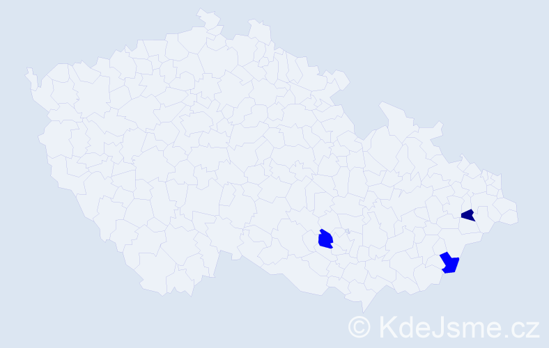 Příjmení: 'Školeková', počet výskytů 6 v celé ČR