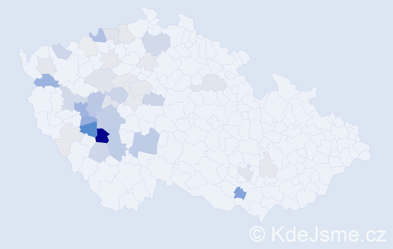 Příjmení: 'Blovská', počet výskytů 137 v celé ČR