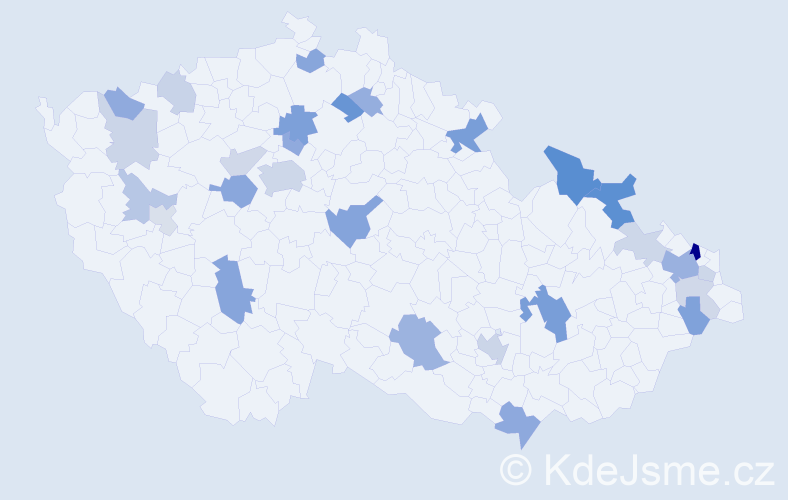 Příjmení: 'Metzner', počet výskytů 61 v celé ČR