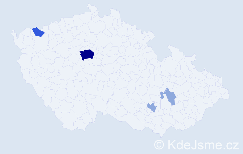 Příjmení: 'Wlodarczyková', počet výskytů 10 v celé ČR