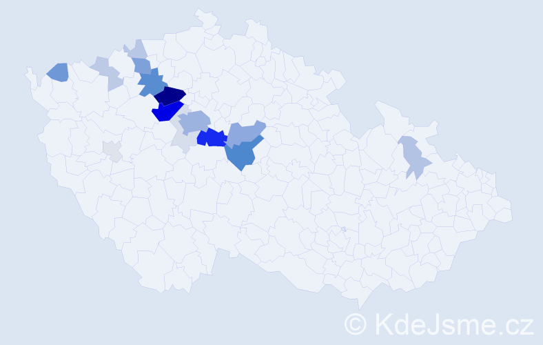 Příjmení: 'Skolil', počet výskytů 78 v celé ČR