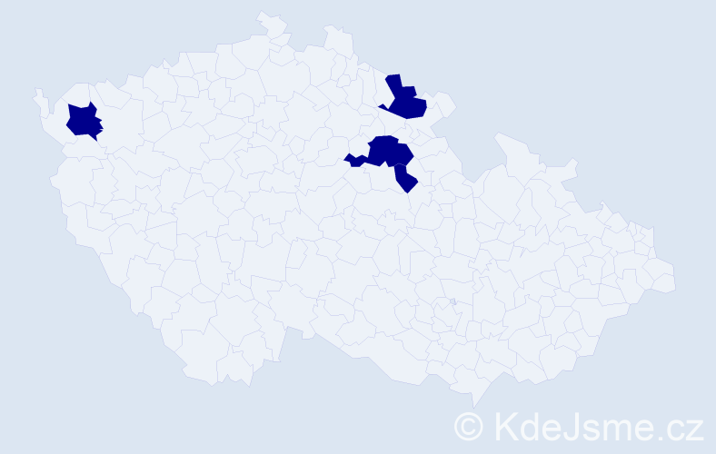 Příjmení: 'Feňková', počet výskytů 4 v celé ČR
