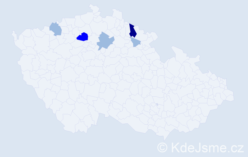 Příjmení: 'Zvirotská', počet výskytů 10 v celé ČR