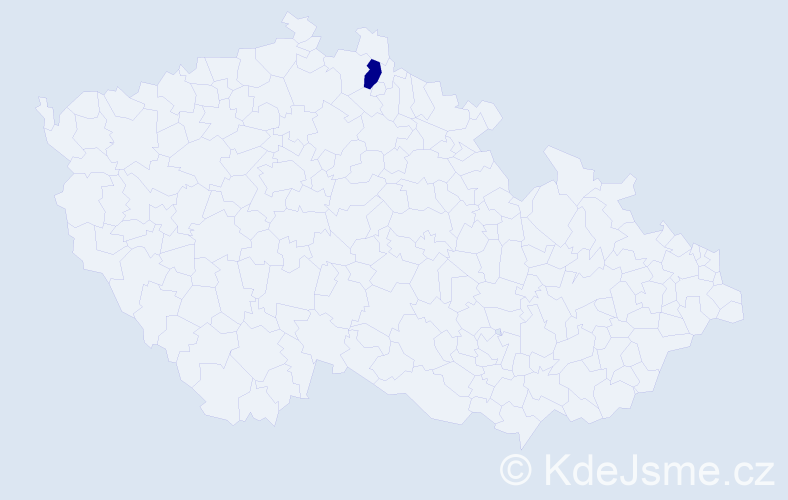 Příjmení: 'Musulis', počet výskytů 1 v celé ČR