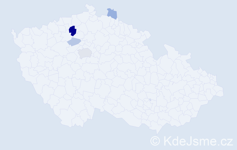 Příjmení: 'Strunečková', počet výskytů 13 v celé ČR
