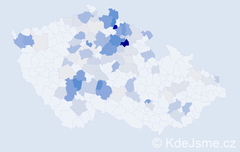 Příjmení: 'Lhota', počet výskytů 370 v celé ČR