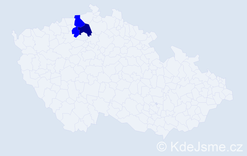 Příjmení: 'Brizgal', počet výskytů 4 v celé ČR