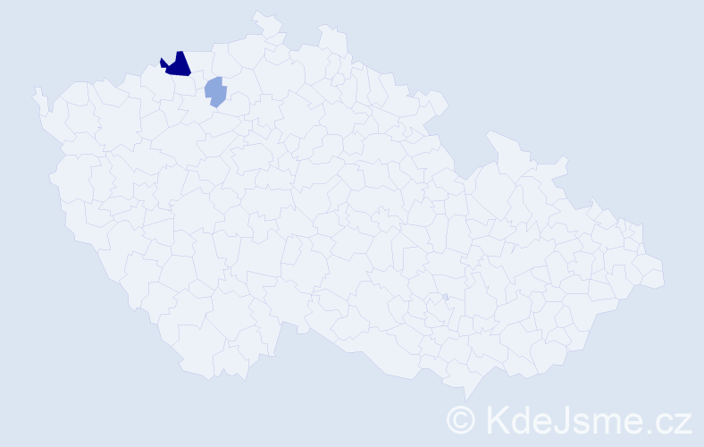 Příjmení: 'Klokoč', počet výskytů 9 v celé ČR