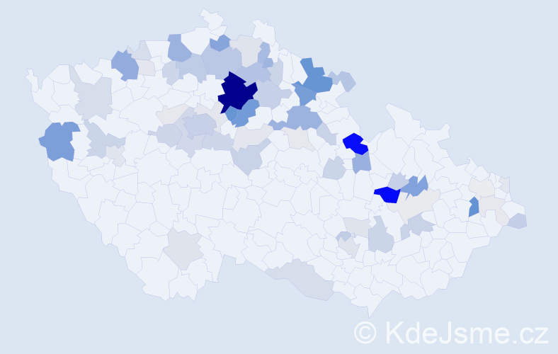 Příjmení: 'Grus', počet výskytů 227 v celé ČR