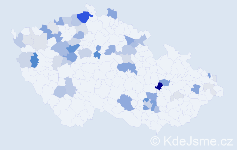 Příjmení: 'Freiberg', počet výskytů 161 v celé ČR