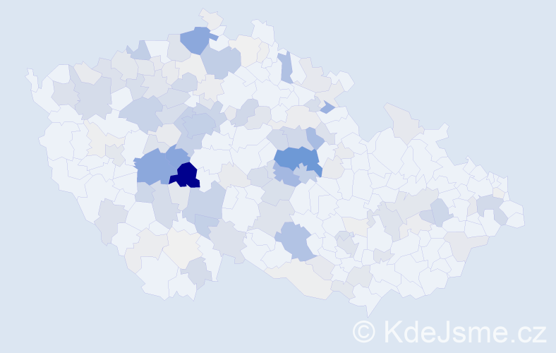 Příjmení: 'Spilka', počet výskytů 623 v celé ČR