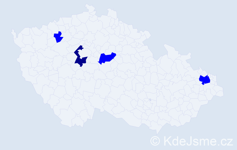 Příjmení: 'Marceluchová', počet výskytů 5 v celé ČR