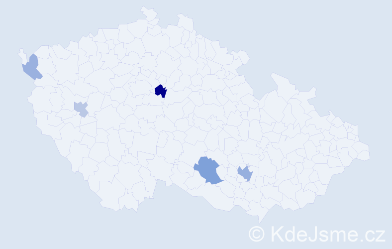 Příjmení: 'Čolakov', počet výskytů 22 v celé ČR