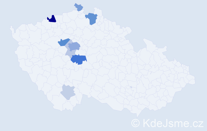 Příjmení: 'Moidlová', počet výskytů 31 v celé ČR