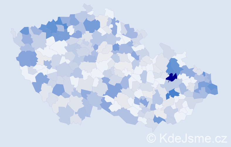 Příjmení: 'Lacková', počet výskytů 1176 v celé ČR