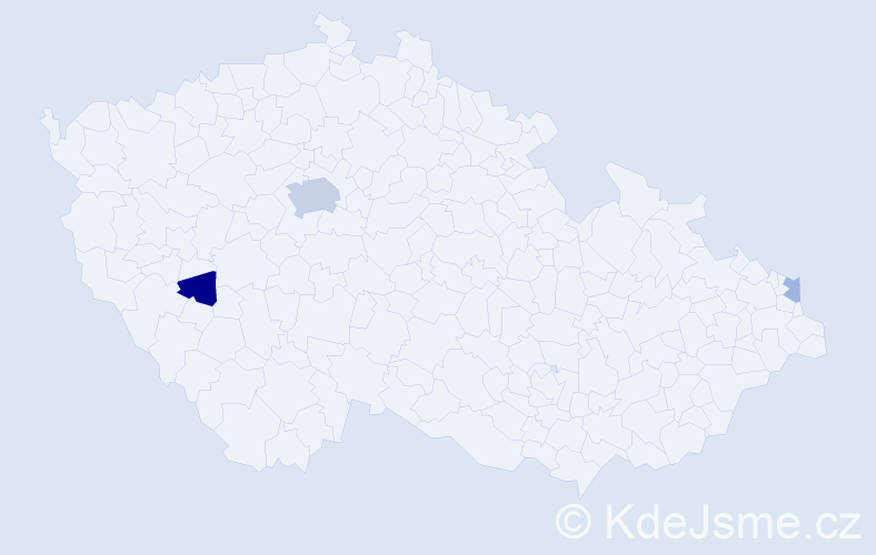 Příjmení: 'Böhnel', počet výskytů 7 v celé ČR