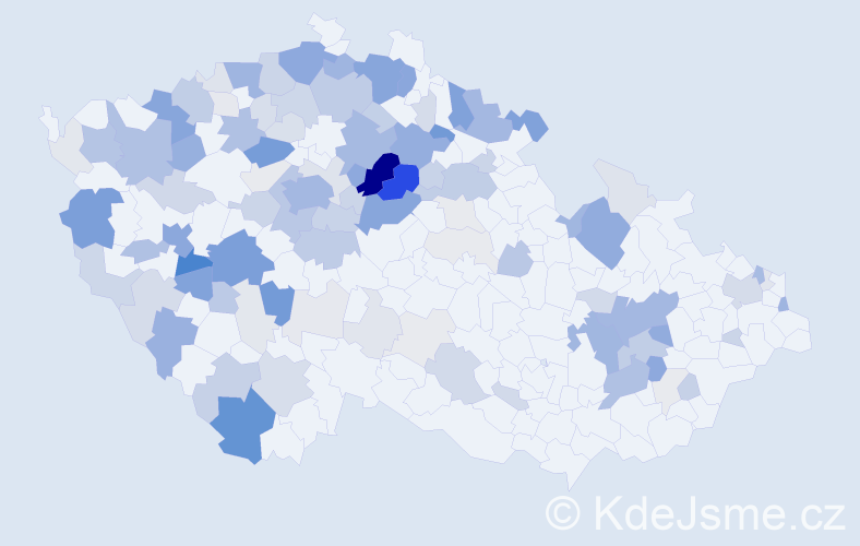 Příjmení: 'Otta', počet výskytů 449 v celé ČR
