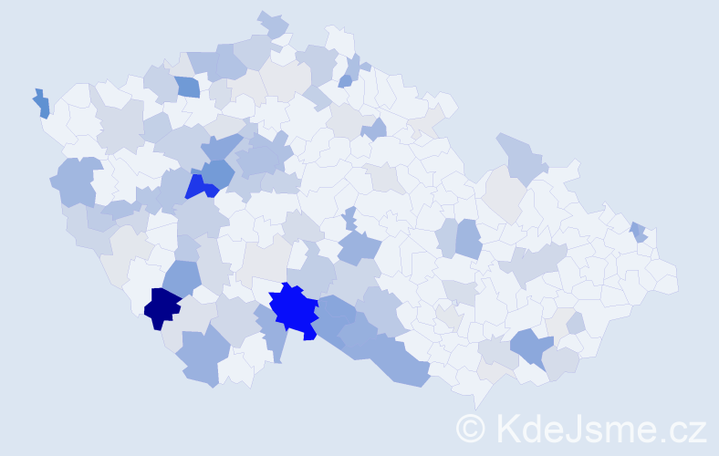 Příjmení: 'Frühaufová', počet výskytů 367 v celé ČR