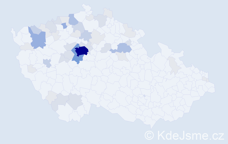 Příjmení: 'Zavázal', počet výskytů 139 v celé ČR