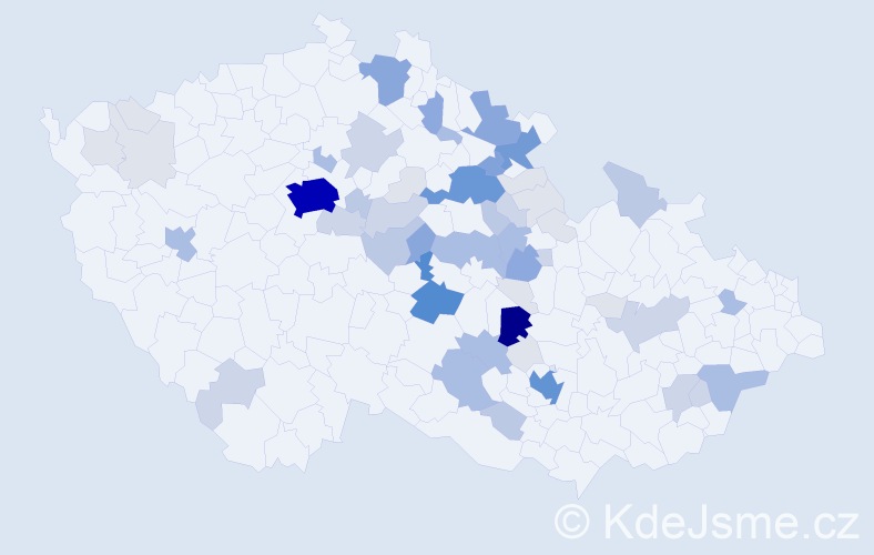 Příjmení: 'Fendrych', počet výskytů 211 v celé ČR