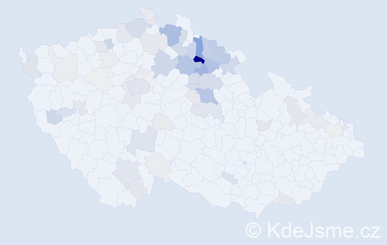 Příjmení: 'Jirásko', počet výskytů 306 v celé ČR