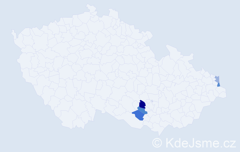 Příjmení: 'Lohmer', počet výskytů 6 v celé ČR