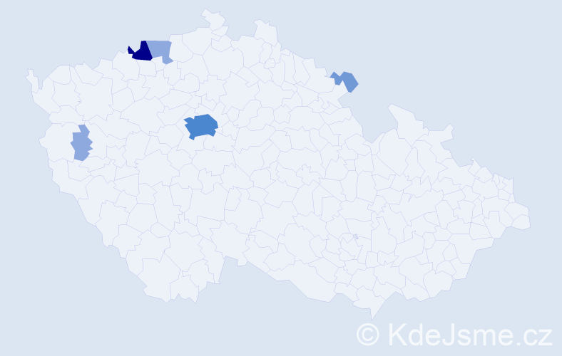 Příjmení: 'Kaur', počet výskytů 13 v celé ČR