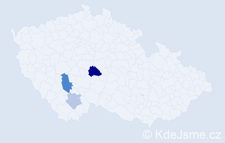 Příjmení: 'Witzenleiter', počet výskytů 5 v celé ČR