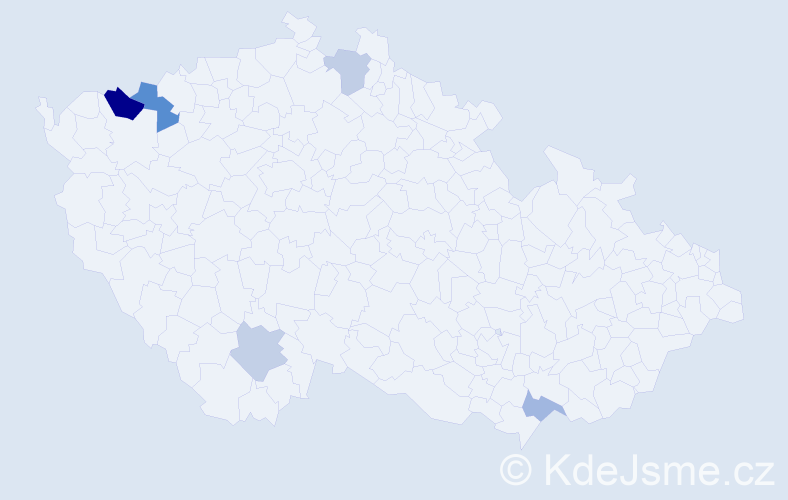 Příjmení: 'Gaidarusová', počet výskytů 8 v celé ČR