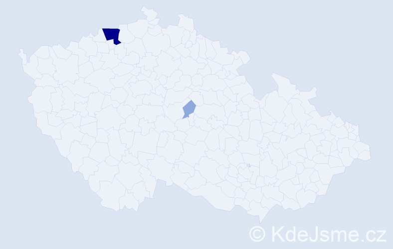 Příjmení: 'Tcaciuc', počet výskytů 6 v celé ČR