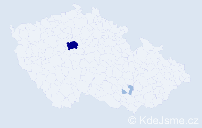 Příjmení: 'Pontsir', počet výskytů 5 v celé ČR