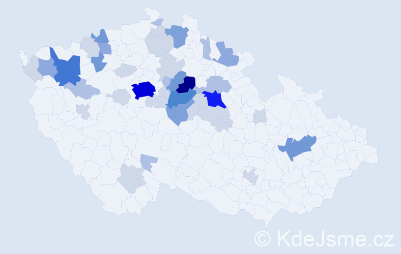 Příjmení: 'Brtková', počet výskytů 120 v celé ČR