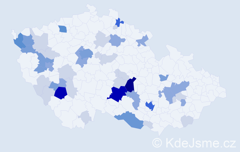 Příjmení: 'Pivničková', počet výskytů 137 v celé ČR