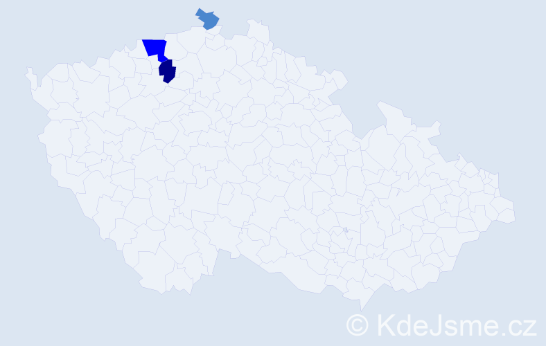 Příjmení: 'Klitsch', počet výskytů 6 v celé ČR