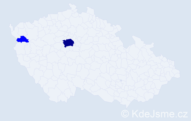 Příjmení: 'Maierl', počet výskytů 3 v celé ČR