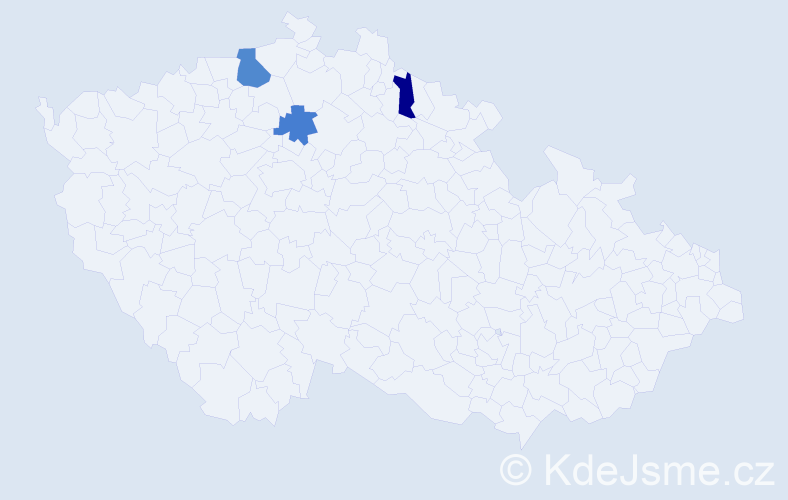 Příjmení: 'Kalafútová', počet výskytů 4 v celé ČR
