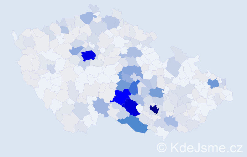 Příjmení: 'Dočekal', počet výskytů 1221 v celé ČR