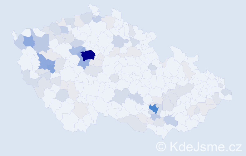 Příjmení: 'Singer', počet výskytů 272 v celé ČR