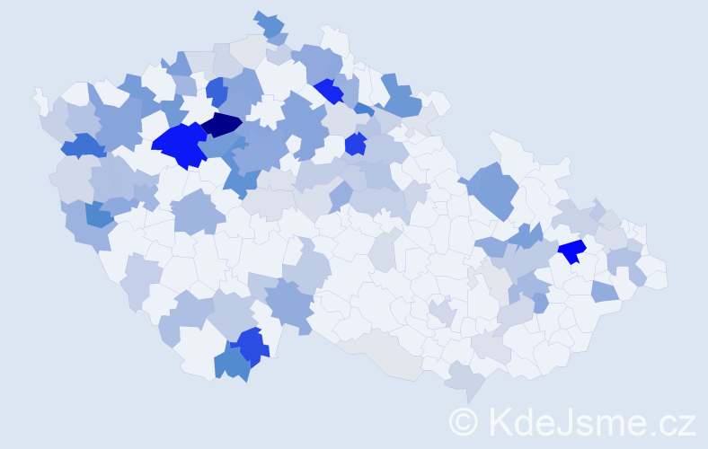 Příjmení: 'Miller', počet výskytů 410 v celé ČR