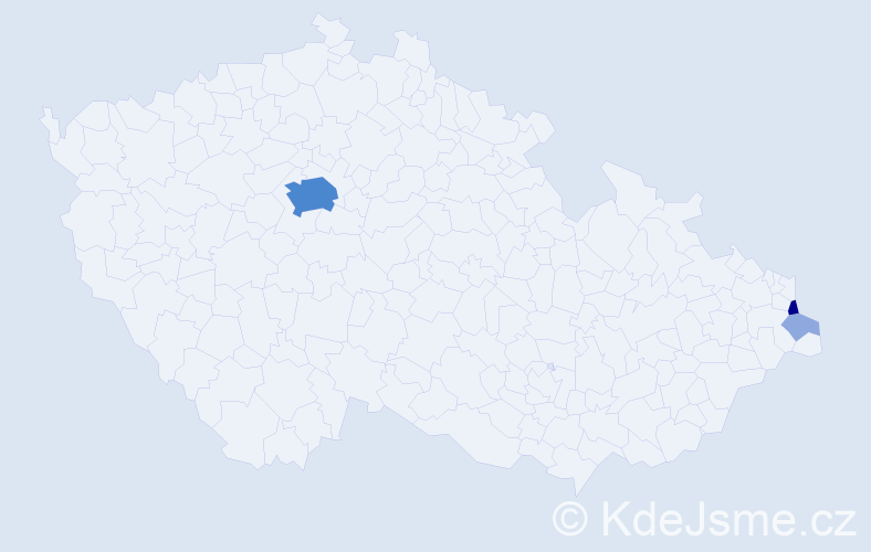 Příjmení: 'Wowerka', počet výskytů 8 v celé ČR