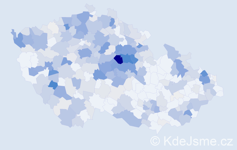 Příjmení: 'Černíková', počet výskytů 1348 v celé ČR