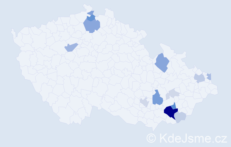 Příjmení: 'Lanšperk', počet výskytů 44 v celé ČR