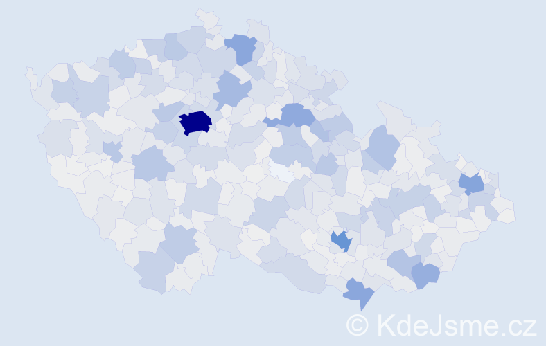 Příjmení: 'Bartošová', počet výskytů 7262 v celé ČR