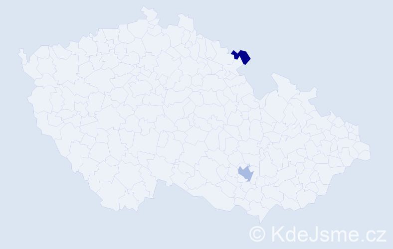 Příjmení: 'Zanetti', počet výskytů 3 v celé ČR
