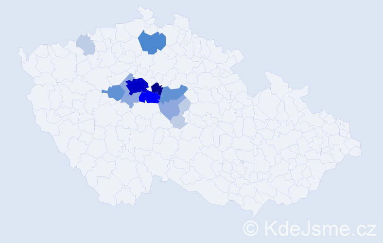 Příjmení: 'Splavec', počet výskytů 47 v celé ČR