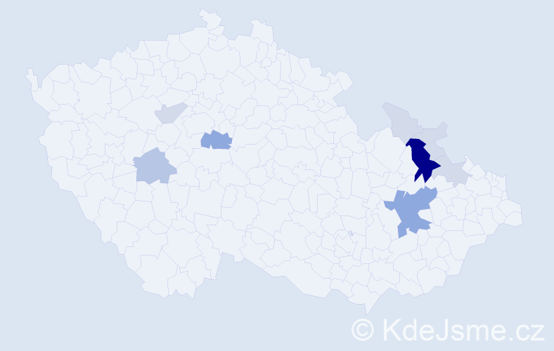 Příjmení: 'Hrtan', počet výskytů 32 v celé ČR