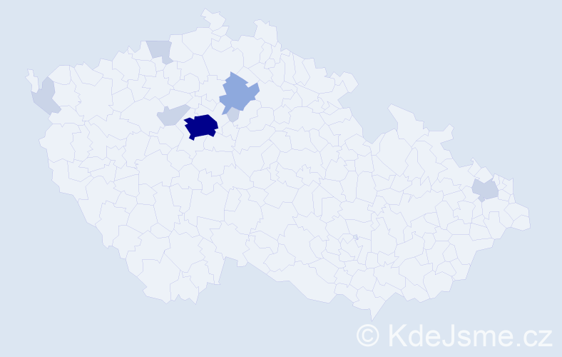 Příjmení: 'Shapovalova', počet výskytů 20 v celé ČR