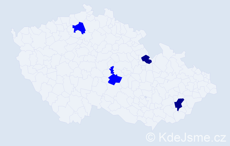Příjmení: 'Battur', počet výskytů 6 v celé ČR