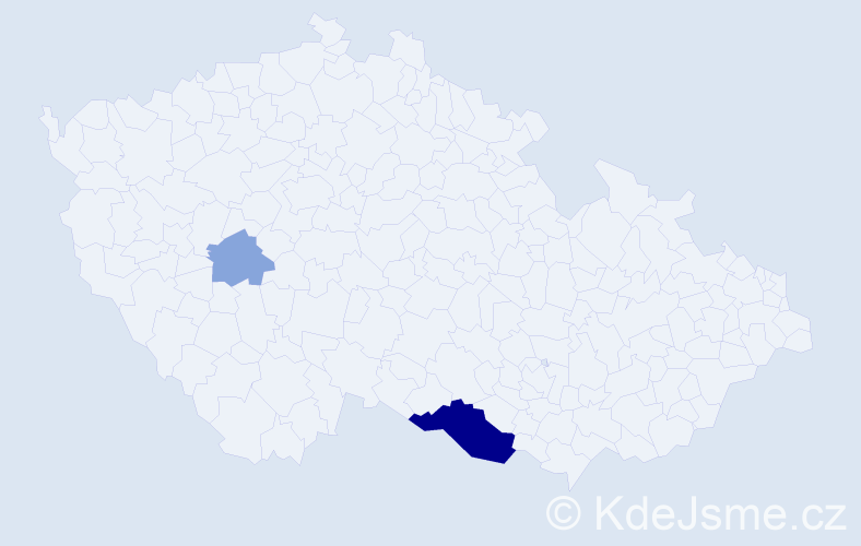 Příjmení: 'Zsagar', počet výskytů 12 v celé ČR